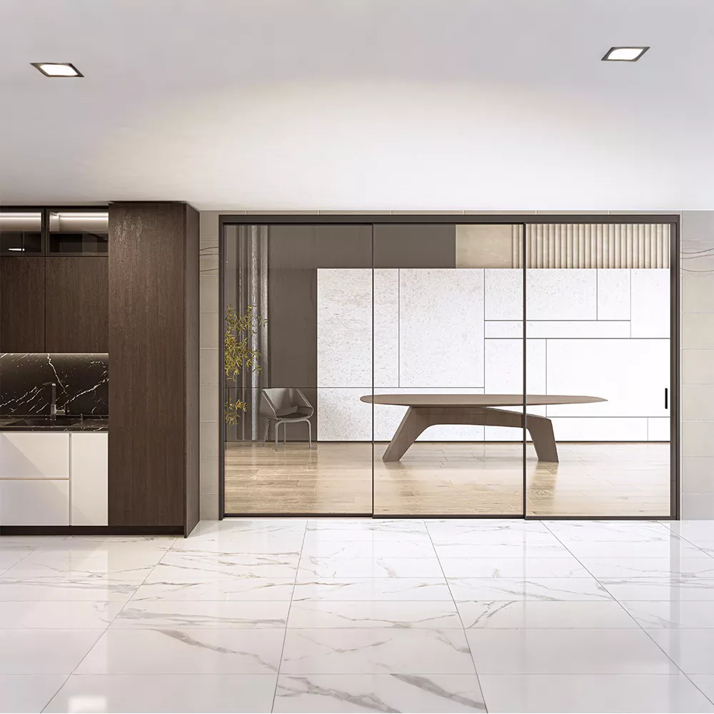 ประตูบานเลื่อนแคบมาก