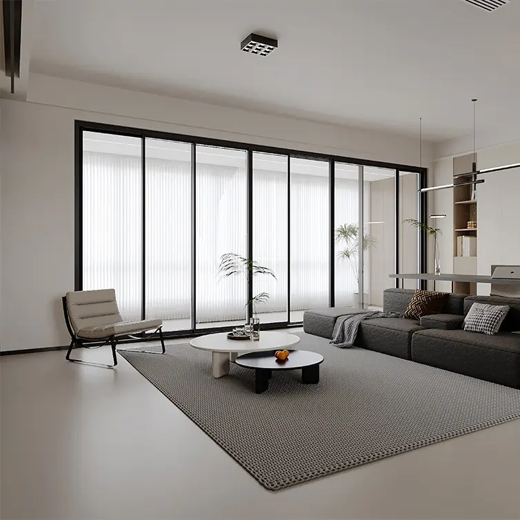 หน้าต่างบานเลื่อนระเบียงแบบพาโนรามา